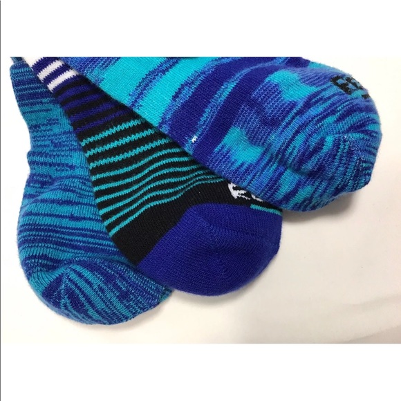 Reebok Accessories Reebok No Show Womens Girls Socks M Blue Striped